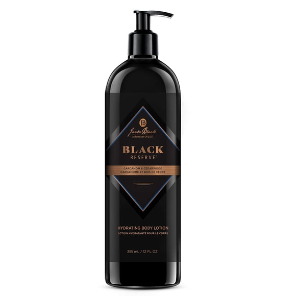 Jack Black - Lotion Corporelle Hydratante Black Reserve avec Cardamome et Cèdre, 12 oz