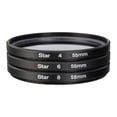 thumbnail image 1 of 3Pcs Camera Lens filter, Starburst Twinkle Lens Photography Accessories Star Effect star Effects Filter with bag 55mm, 1 of 8