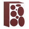 thumbnail image 1 of 5Pcs Fabric Self-Adhesive Repair Patches Repair Patch Kits Dark Red, 1 of 6