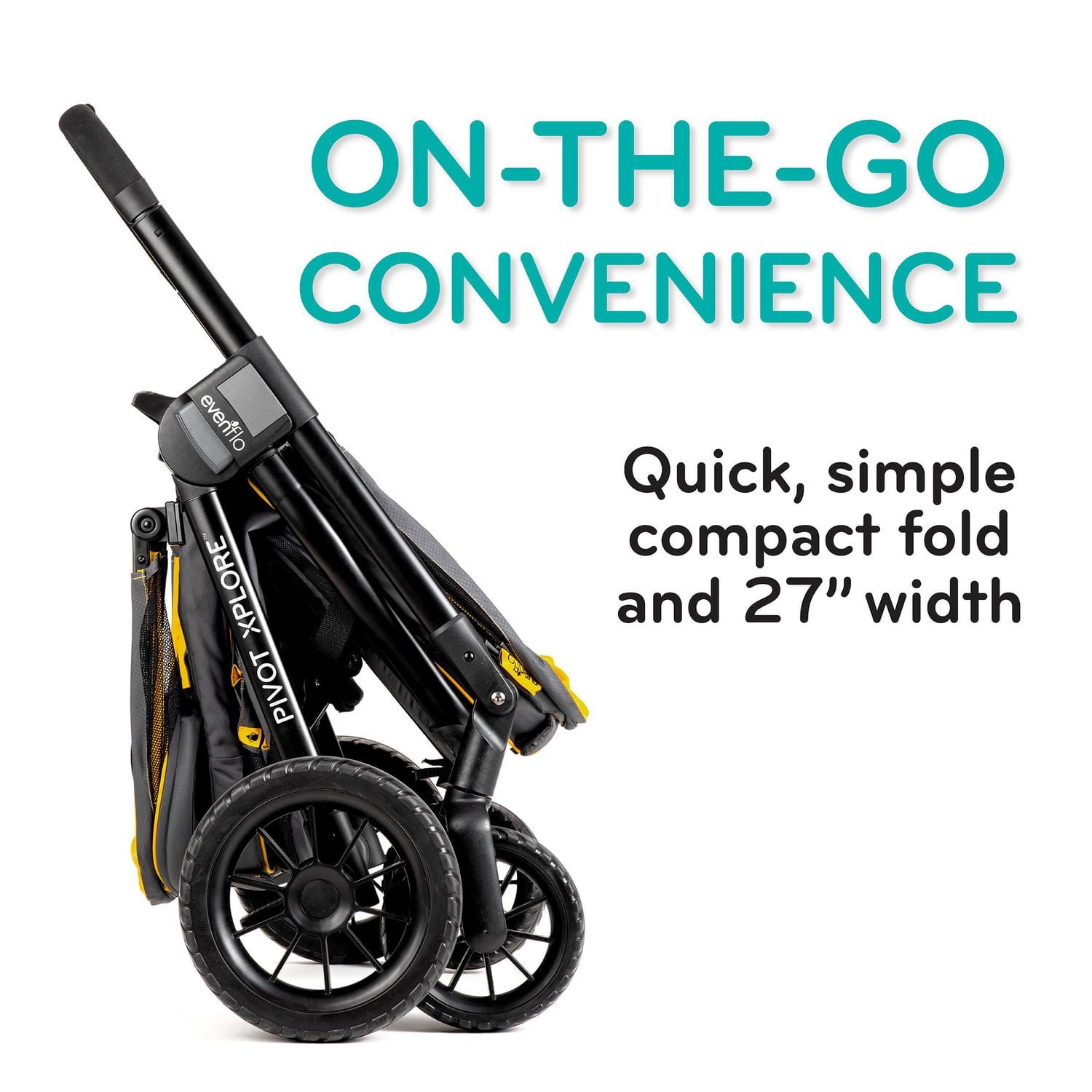 Evenflo Pivot Explore All-Terrain Stroller Wagon (6-60 Months - Max 55 lbs Per Side)