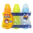 thumbnail image 3 of Nuby Anti-Colic Non-Drip Standard Neck Plastic Baby Bottles, Variable Flow, 3 of 5