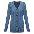 thumbnail image 4 of 2025 Womens Casual Knit Cardigan Print Open Front Cardigan Sweater Large Size Loose Womens Sweaters Plus Size Button, 4 of 4