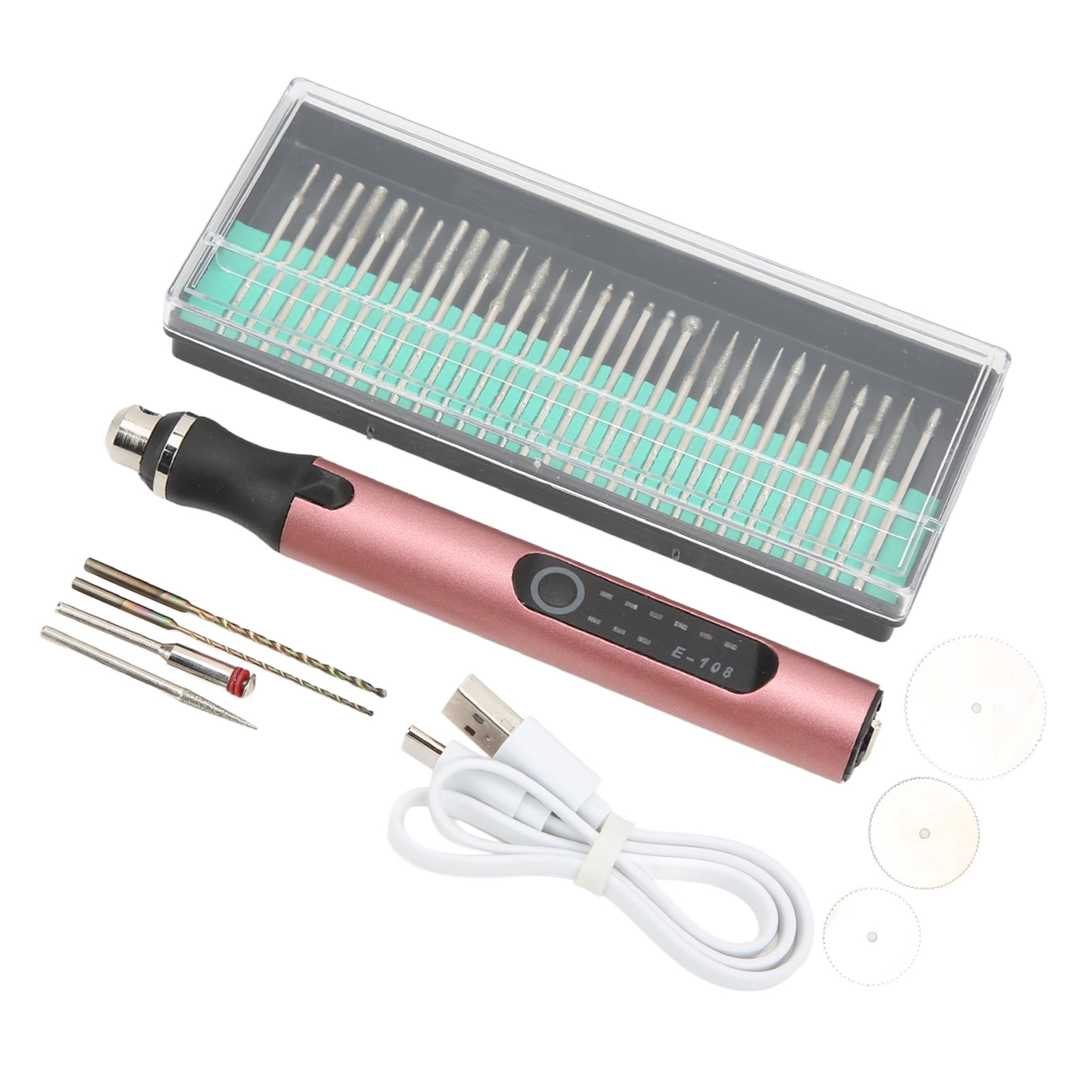 Engraving Pen, 3 Speed 8W Built in 300mAh Battery  Charging Portable Cordless  Tool for Jewelry Making, Metal, Wood, Glass, Plastic, Engrave, Drill, Grinding