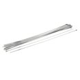 thumbnail image 1 of Unique Bargains 24 Inch 304 Stainless Steel Locking Cable Zip Ties Silver Tone 25pcs, 1 of 1