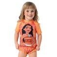 thumbnail image 1 of Disney Princess Toddler Girls Swimsuit Moana Rash Guard 2 Pieces Set Sizes 2-6, 1 of 1
