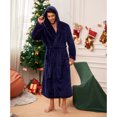 thumbnail image 4 of VULCANODON Mens Robe Big and Tall with Hood,Full Length Plush Robe for Men Long Fleece Bathrobe, 4 of 4