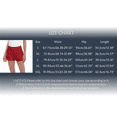 thumbnail image 3 of B91xZ Womens Workout Shorts Drawstring High Waist Casual Wide Leg Shorts,Red M, 3 of 5