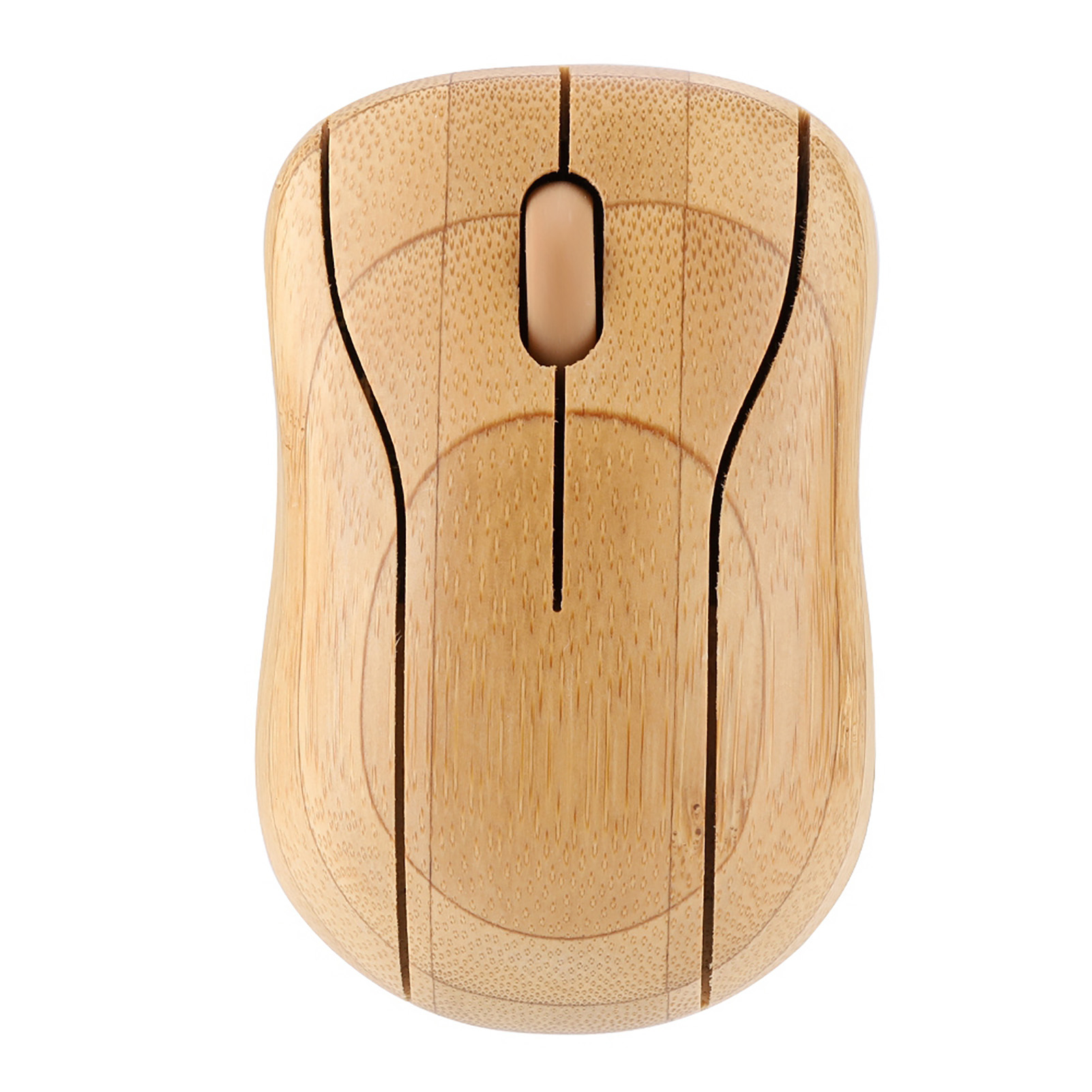 Durable Light Bamboo Optical Mouse, Quiet 2.4G Wireless Mouse, For PC Laptop Computer