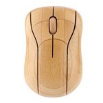 Durable Light Bamboo Optical Mouse, Quiet 2.4G Wireless Mouse, For PC Laptop Computer