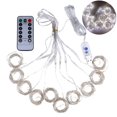 thumbnail image 2 of CNKOO 300LED 3x3Meter Curtain Strings Light USB 8-Mode Fairy Lamp with Remote Control, 2 of 8