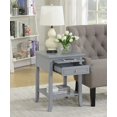 thumbnail image 2 of Convenience Concepts American Heritage Table d'Appoint Logan, Fini Bois Gris, 2 of 5