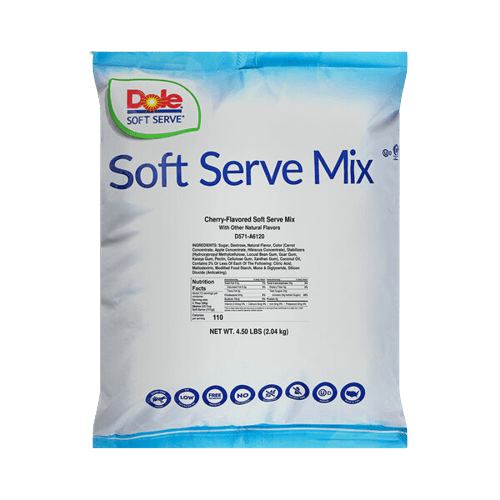 DOLE SOFT SERVE Cherry Soft Serve Mix 4.5 lb/2.04 kgs
