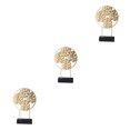 thumbnail image 4 of maskred Contemporary Nordic Home Office Desktop Decor with Iron Accessories Gold S 3Set, 4 of 6