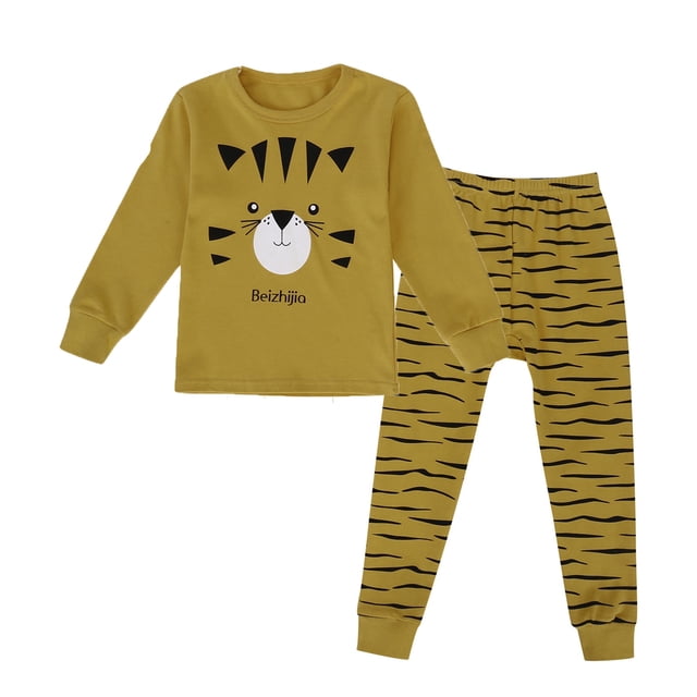 Soft Blend Kids Pajama Set Two Piece Sleepwear With Comfortable Short Sleeve Top And Long Fit Pants For Cozy Nights