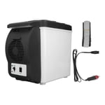 HLONK Mini Fridge 6L Car Refrigerator  Multifunctional 12 Volt Low Noise Refrigerator with Car Power Cord for Indoor Outdoor Bedroom  Office  Car  Dorm