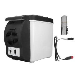 MesaSe Mini Réfrigérateur 6L Réfrigérateur de voiture multifonctionnel 12 Volt Réfrigérateur à faible bruit avec cordon d'alimentation pour intérieur extérieur chambre à coucher Bureau voiture Dorm