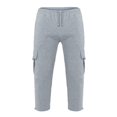 thumbnail image 2 of Mens Loose Cargo Pants Cual Drawstring Eltic Waist Wide Leg Athletic Sweatpants Outdoor Trousers, 2 of 4