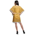 thumbnail image 4 of Moomaya Robe Courte de Caftan de Plage, Robe de Couverture Imprimée, Kaftan pour Femmes, Tenue de Plage, Couverture, 4 of 4