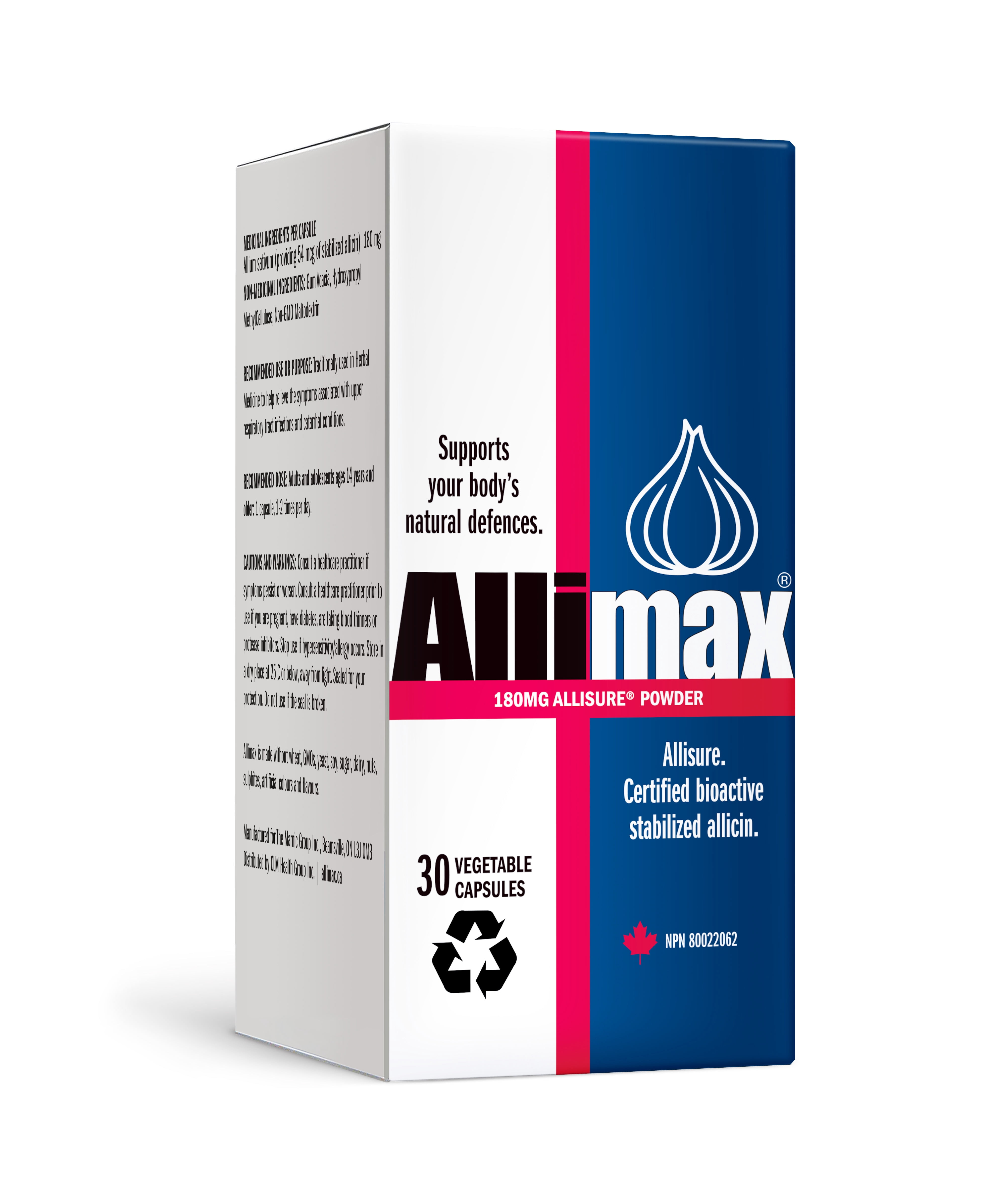Allimax 180mg - 100% Stabilized Allicin | Multiple Options