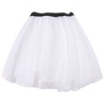 thumbnail image 1 of HXWCHs Robe Décontractée pour Filles Jupe Tutu de Danse Ballet avec Design à Triple Couche pour Performance et Pratique Blanc Taille Unique, 1 of 4