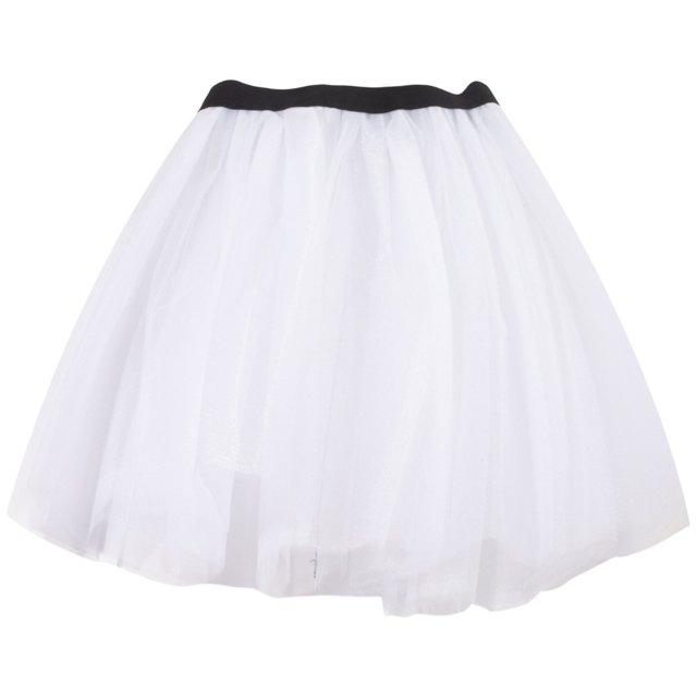 HXWCHs Robe Décontractée pour Filles Jupe Tutu de Danse Ballet avec Design à Triple Couche pour Performance et Pratique Blanc Taille Unique