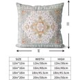thumbnail image 3 of Light Green Boho Throw Pillow Covers Set of 2 Monaco Rug Carpet Double Sided Pattern Cotton Soft Pillow Case Cushion Cover Pillowcase for Garden Couch Sofa Bed Decorative 20x20 inch, 3 of 5