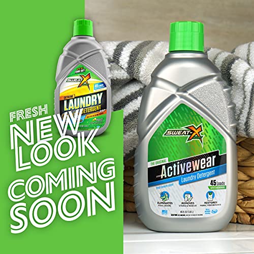 Sweat X Sport Extreme Laundry Detergent, High Performance Sports Wash for Activewear and All Fabrics, 45 Loads