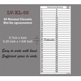 thumbnail image 3 of LV Fuse Box Circuit Breaker Panel Directory Labels/Decals/Stickers for All Electrical Panel/Load Centers (Large 60 Circuits 2 Pcs), 3 of 5