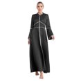 thumbnail image 2 of TiaoBug Womens Church Clergy Robe Minister Spring/Autumn A Line Long Sleeve Church Choir Robe Black 3XL, 2 of 7