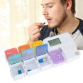 thumbnail image 4 of Portable Mini Weekly Medicine Reminder Pills Storage Box Organizer Case for Travel and Outdoor, 4 of 7