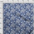thumbnail image 3 of oneOone Rayon Blue Fabric African Sewing Material Print Fabric By The Yard 56 Inch Wide, 3 of 4