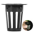 thumbnail image 3 of Hydroponics Pot, 100Pcs Fix Seedlings Soilless Plant Pot, Black Soilless Cultivation For Garden Containers Breeding Varieties Protect Roots Black, 3 of 8