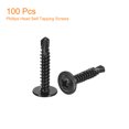 thumbnail image 3 of Unique Bargains Phillips Head Self Tapping Screws, 100pcs #8x1' Sheet Metal Screw, 3 of 4