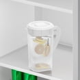 thumbnail image 4 of Wzzjkit Plastic Pitcher, Clear Water Pitcher with Lid, Fridge Jug, Shatterproof, Great for Iced Tea, Sangrias, Lemonade, Milk, Large Capacity Tea Pitcher, 4 of 7