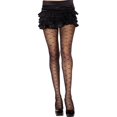 thumbnail image 1 of Dots & Stars Sheer Pantyhose, Black, 1 of 1