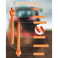 thumbnail image 1 of BeesClover PTO Shaft, 1-3/8" PTO Drive Shaft, 6 Spline End Round End Pto Driveline Shaft, Pto Shaft for Tractor, Finish Mower, Rotary Cutter, 39-55 Inch, 1 of 6