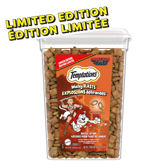 Temptations Wacky Blasts Cat Treats, Nautical 'Nip Flavour, 454g Tub