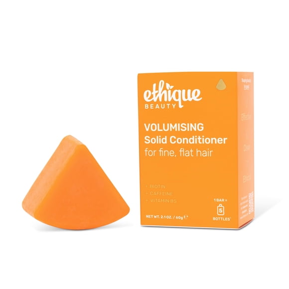 Volumizing Conditioner Bar with Biotin for thin fine hair - Plastic-Free Vegan Cruelty-Free 2.12 oz