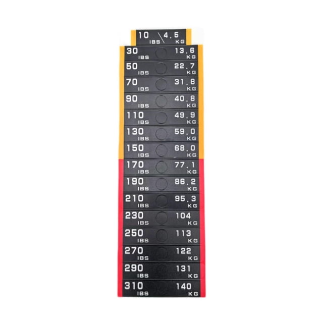 Lipstore Autocollant d'Étiquette de Disjoncteur Poids Numéro Autocollants pour Entraîneurs de Résistance 9cmx9cm
