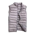 thumbnail image 3 of Fengqque Men's Packable Down Vest Outdoor Puffer Vest Winter Gray M, 3 of 5