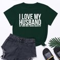 thumbnail image 1 of Meichang T-Shirts Cœur d'Amour pour Femmes T-Shirts de la Saint-Valentin Imprimé Cœur T-Shirts de Vacances Hauts de la Saint-Valentin Manches Courtes Col Rond Blouses, 1 of 5