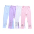 thumbnail image 1 of Girls Stretch Leggings Kids Soft Snow Patterns Yoga Pants Ankle Length Multipack 3-10 Years, 1 of 6