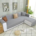thumbnail image 3 of 2024 L Shape Sofa Slipcover Reversible Sectional Couch Cover Chaise Lounge Cover Furniture Protector Cover Large Size Gray, 3 of 9