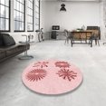 thumbnail image 4 of Ahgly Company Tapis d'Intérieur Lavables en Machine, Rectangle de Transition Rose Clair, 4' x 6', 4 of 7