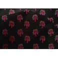 thumbnail image 4 of oneOone Cotton Silk Fabric Floral & Flying Swan Block Printed Craft Fabric BTY 42 Inch Wide, 4 of 4