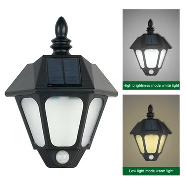 Solar Wall Light Intelligent Sensor Outdoor Decor for Light-operated Garden Decoration Lamp Decor for Lawn Deck Post Backyard Accessories