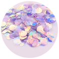 thumbnail image 1 of Seashell Sequins Multicolor Decorative Portable Oval Hologram Mermaid Paillette Sequins Daily Use, 1 of 12