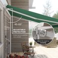 thumbnail image 4 of Outsunny Retractable Awning Manual Sun Shade Shelter Green, 4 of 10