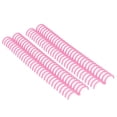 thumbnail image 4 of Loose Leaf Binding Spine, Wear Resistant PP Paper Binding Tool 30 Holes 22mm Inner Diameter Reusable  For Office Pink, 4 of 8