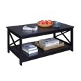 thumbnail image 4 of Pemberly Row Table Basse Moderne avec Tablette, Fini Bois Noir, 4 of 5